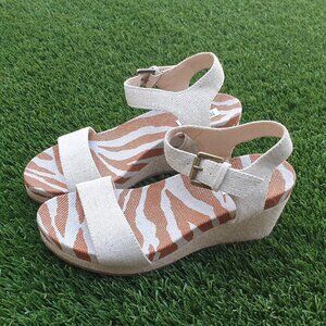 Not Rated - low wedge sandal - Cream